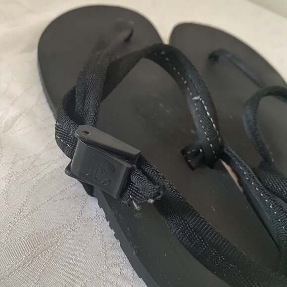 Earth Runners Black Primal Grounding Sandals Women's 7 Men's 5 Minimalist - Picture 7 of 10